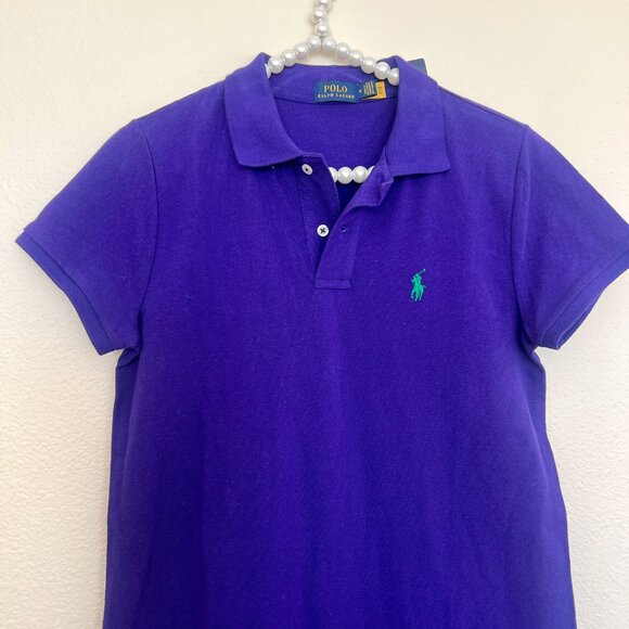 NWT Polo Purple Shirt Dress - Size Medium - Ralph Lauren - Picture 3 of 10